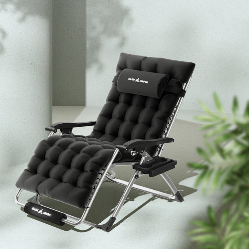 Freeport Park® Briella Folding Zero Gravity Chair with Cushions